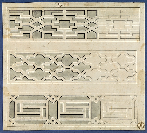 Frets, from Chippendale Drawings, Vol. II