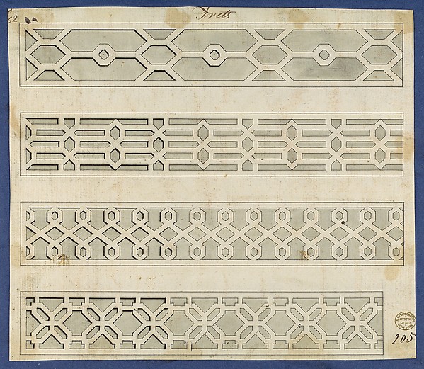 Frets, from Chippendale Drawings, Vol. II