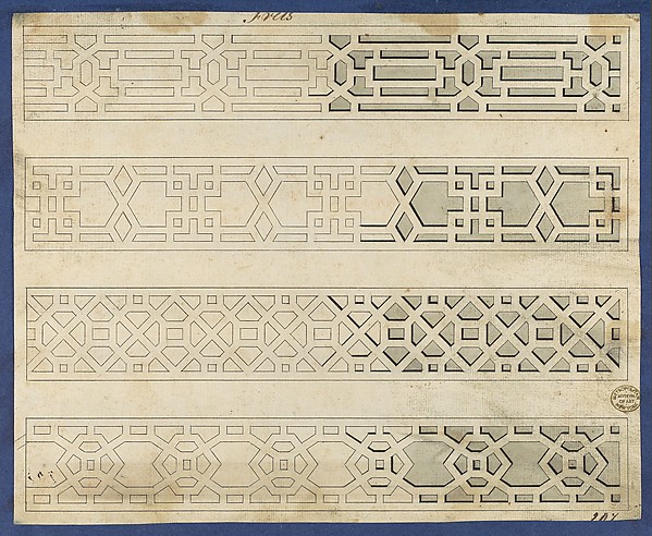 Frets, from Chippendale Drawings, Vol. II