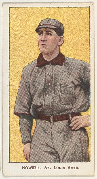Howell, St. Louis, American League, from the White Border series (T206) for the American Tobacco Company