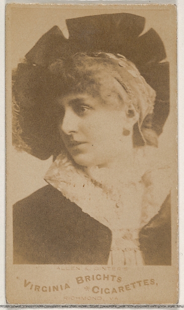 From the Actors and Actresses series (N45, Type 5) for Virginia Brights Cigarettes