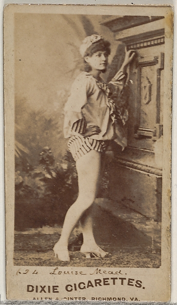 Card 624, Louise Mead, from the Actors and Actresses series (N45, Type 7) for Dixie Cigarettes