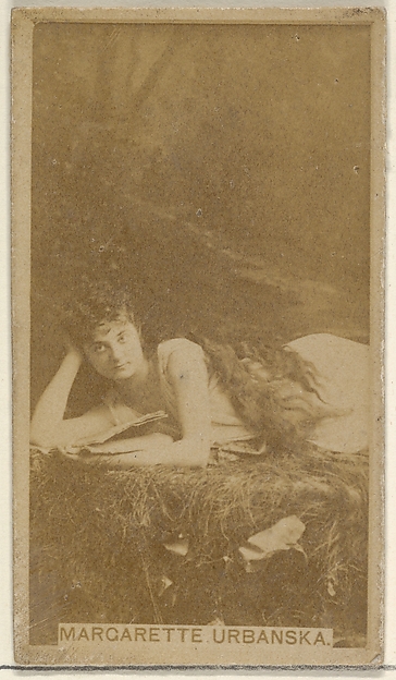 Margarette Urbanska, from the Actors and Actresses series (N45, Type 8) for Virginia Brights Cigarettes