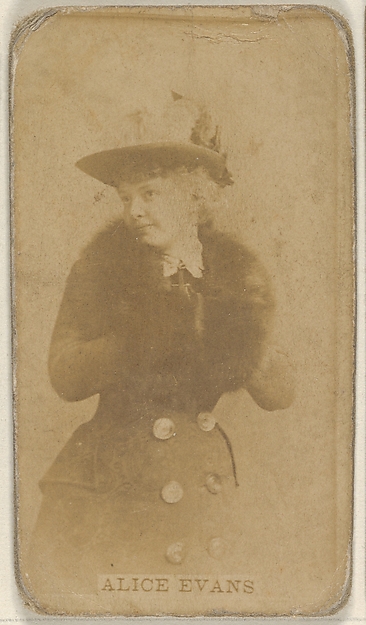 Alice Evans, from the Actors and Actresses series (N45, Type 8) for Virginia Brights Cigarettes