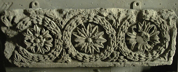 Fragment of a Frieze with a Sequence of Roundels Enclosing Rosettes