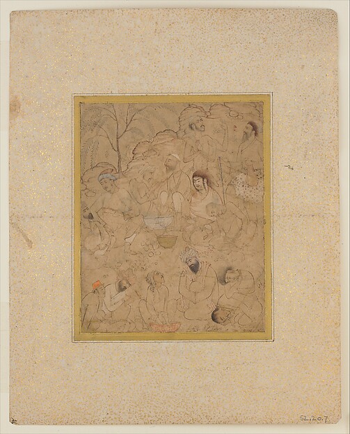 Men Preparing Some Sort of Intoxicant in the Country