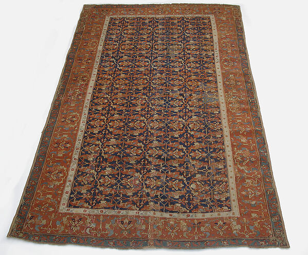 Lotus-Patterned Ushak Carpet