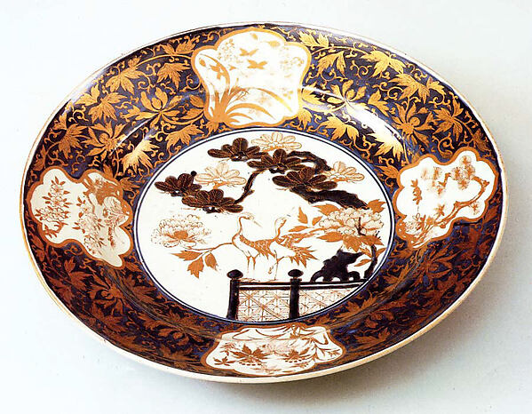 Plate with Decoration of Cranes and Pines