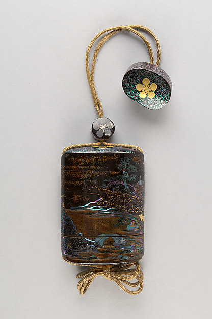 Case (Inrō) with Chinese-Style Landscape