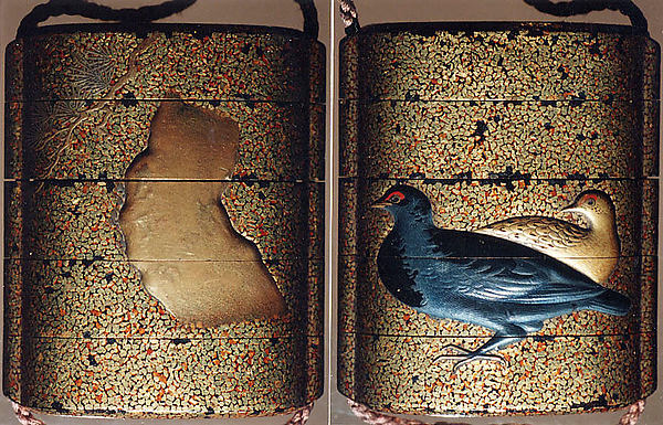 Case (Inrō) with Design of Doves and Pine Branch