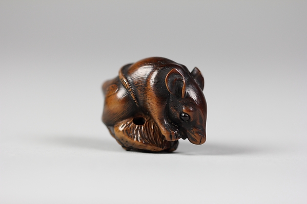 Netsuke of Rat Eating