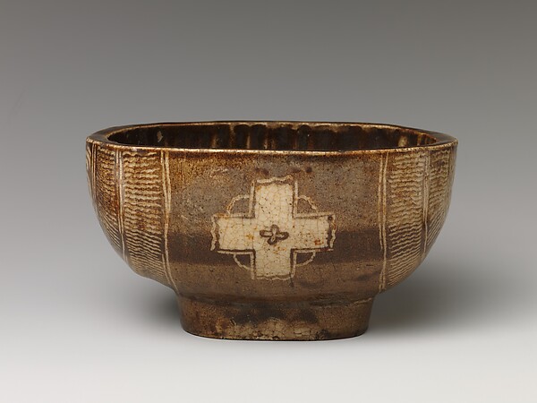 Tea Bowl with Cross Design