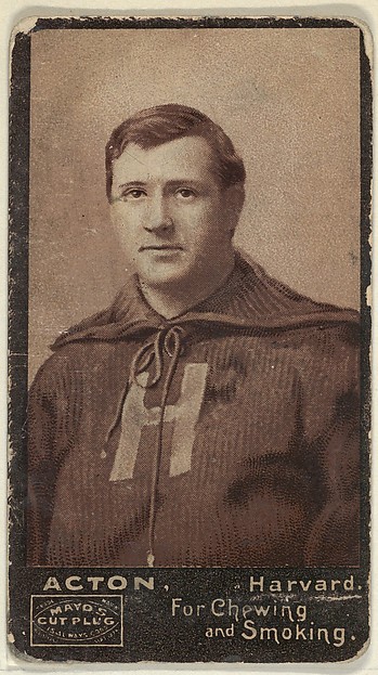 Acton, Harvard University, from the College Football Stars series (N302) for Mayo's Cut Plug Tobacco