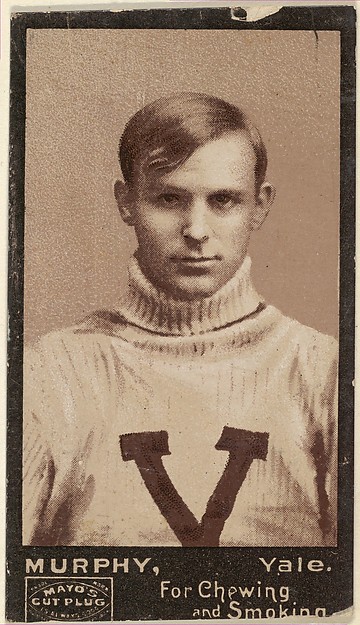 Murphy, Yale University, from the College Football Stars series (N302) for Mayo's Cut Plug Tobacco