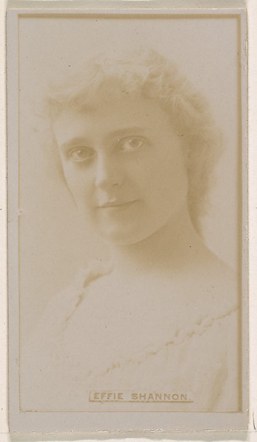 Effie Shannon, from the Actresses series (N245) issued by Kinney Brothers to promote Sweet Caporal Cigarettes