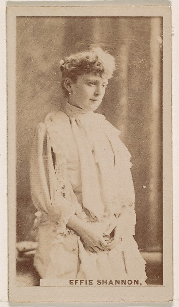 Effie Shannon, from the Actresses series (N245) issued by Kinney Brothers to promote Sweet Caporal Cigarettes