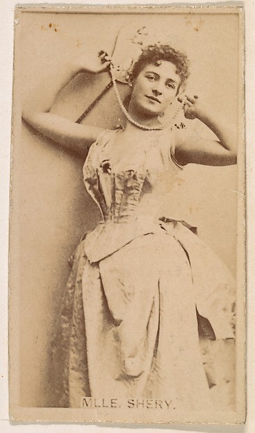 Mlle. Shery, from the Actresses series (N245) issued by Kinney Brothers to promote Sweet Caporal Cigarettes