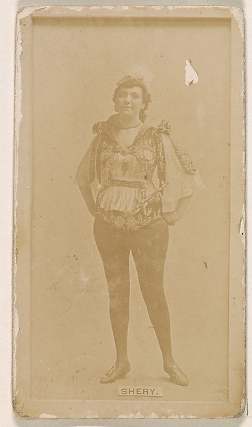 Mlle. Shery, from the Actresses series (N245) issued by Kinney Brothers to promote Sweet Caporal Cigarettes