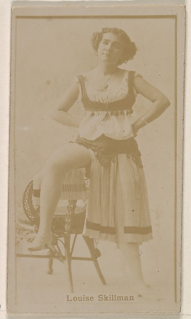 Louise Skillman, from the Actresses series (N245) issued by Kinney Brothers to promote Sweet Caporal Cigarettes