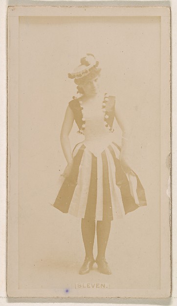 Miss Sleven, from the Actresses series (N245) issued by Kinney Brothers to promote Sweet Caporal Cigarettes
