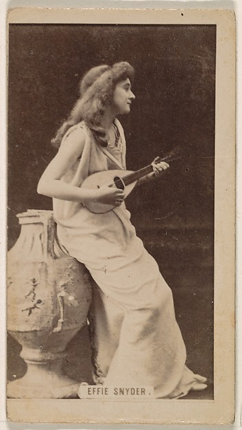 Effie Snyder, from the Actresses series (N245) issued by Kinney Brothers to promote Sweet Caporal Cigarettes