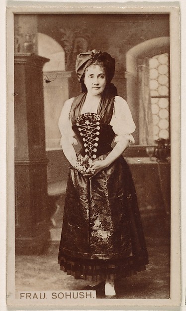 Frau Sohush, from the Actresses series (N245) issued by Kinney Brothers to promote Sweet Caporal Cigarettes