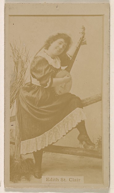 Edith St. Clair, from the Actresses series (N245) issued by Kinney Brothers to promote Sweet Caporal Cigarettes