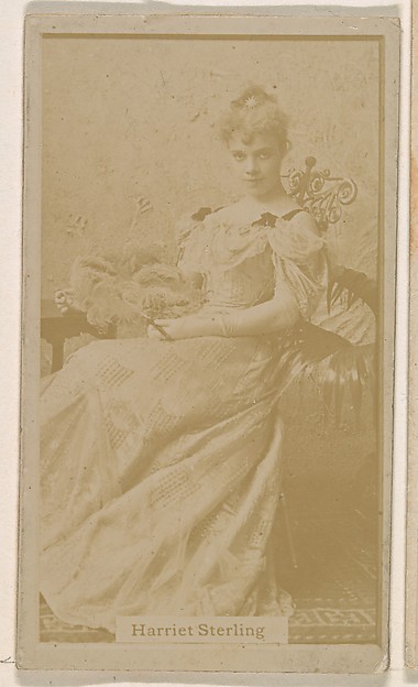 Harriet Sterling, from the Actresses series (N245) issued by Kinney Brothers to promote Sweet Caporal Cigarettes