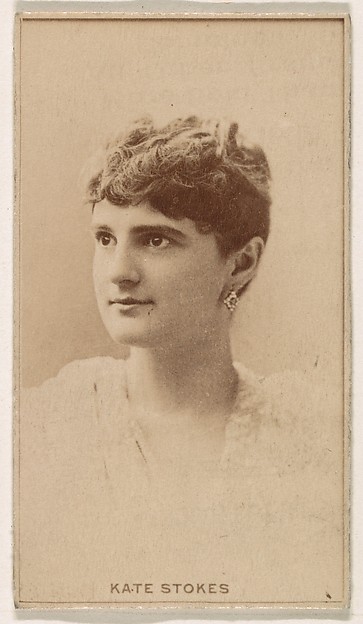 Kate Stokes, from the Actresses series (N245) issued by Kinney Brothers to promote Sweet Caporal Cigarettes