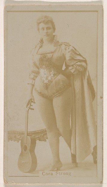 Cora Strong, from the Actresses series (N245) issued by Kinney Brothers to promote Sweet Caporal Cigarettes