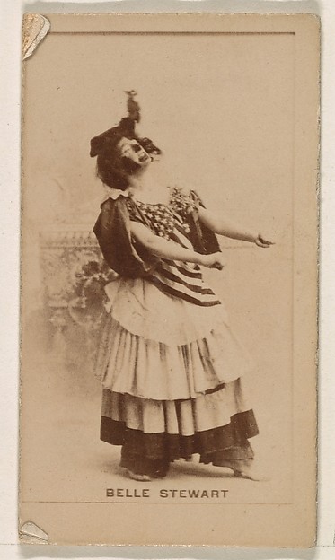 Belle Stewart, from the Actresses series (N245) issued by Kinney Brothers to promote Sweet Caporal Cigarettes