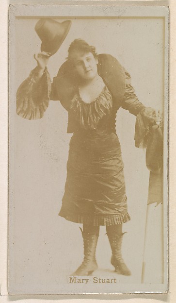 Mary Stuart, from the Actresses series (N245) issued by Kinney Brothers to promote Sweet Caporal Cigarettes