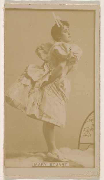 Mary Stuart, from the Actresses series (N245) issued by Kinney Brothers to promote Sweet Caporal Cigarettes