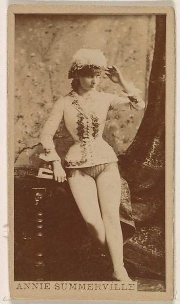 Miss Annie Summerville, from the Actresses series (N245) issued by Kinney Brothers to promote Sweet Caporal Cigarettes