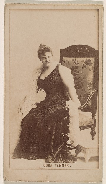 Cora Tanner, from the Actresses series (N245) issued by Kinney Brothers to promote Sweet Caporal Cigarettes