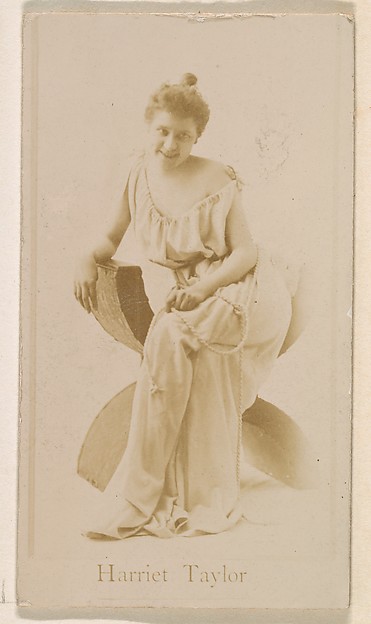 Harriet Taylor, from the Actresses series (N245) issued by Kinney Brothers to promote Sweet Caporal Cigarettes