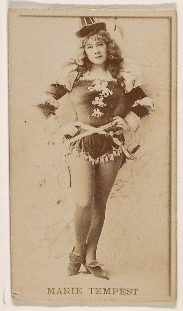 Marie Tempest, from the Actresses series (N245) issued by Kinney Brothers to promote Sweet Caporal Cigarettes
