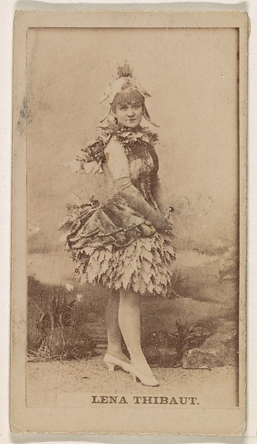 Lena Thibaut, from the Actresses series (N245) issued by Kinney Brothers to promote Sweet Caporal Cigarettes