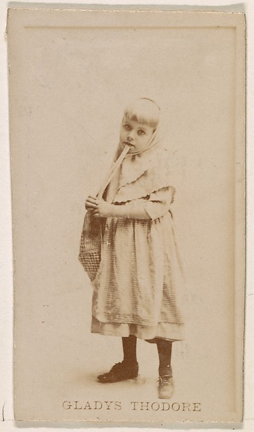 Gladys Thodore, from the Actresses series (N245) issued by Kinney Brothers to promote Sweet Caporal Cigarettes