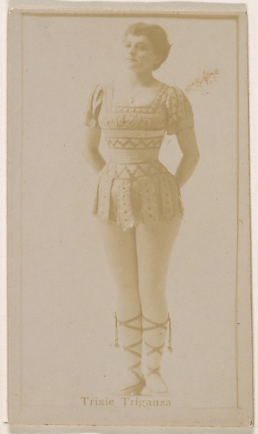Trixie Triganza, from the Actresses series (N245) issued by Kinney Brothers to promote Sweet Caporal Cigarettes