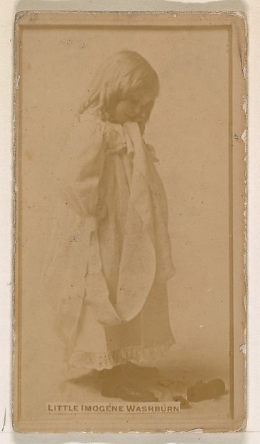 Little Imogene Washburn, from the Actresses series (N245) issued by Kinney Brothers to promote Sweet Caporal Cigarettes