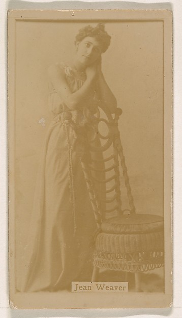 Jean Weaver, from the Actresses series (N245) issued by Kinney Brothers to promote Sweet Caporal Cigarettes