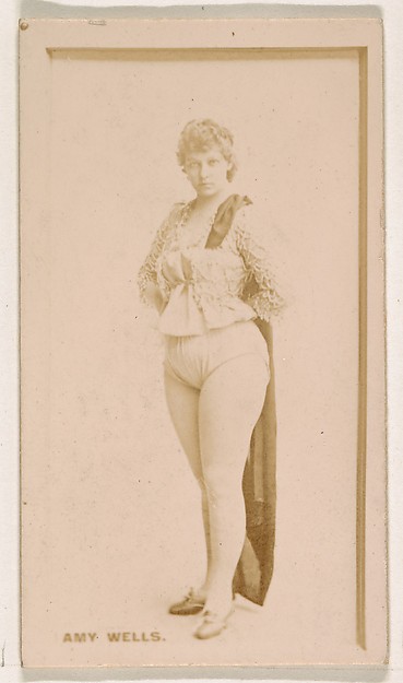 Amy Wells, from the Actresses series (N245) issued by Kinney Brothers to promote Sweet Caporal Cigarettes