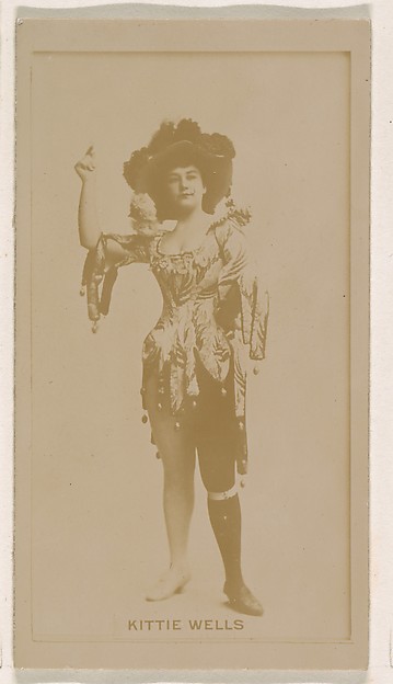 Kittie Wells, from the Actresses series (N245) issued by Kinney Brothers to promote Sweet Caporal Cigarettes