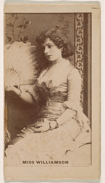 Miss Williamson, from the Actresses series (N245) issued by Kinney Brothers to promote Sweet Caporal Cigarettes