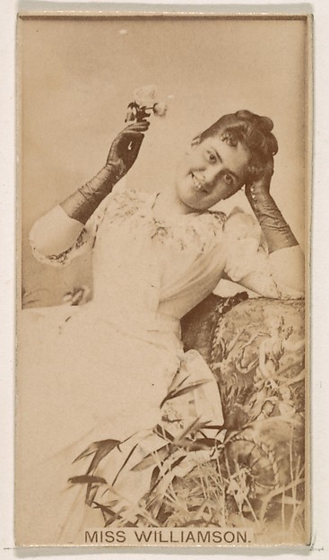Miss Williamson, from the Actresses series (N245) issued by Kinney Brothers to promote Sweet Caporal Cigarettes
