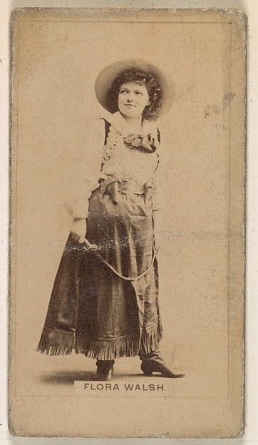 Flora Walsh, from the Actresses series (N245) issued by Kinney Brothers to promote Sweet Caporal Cigarettes