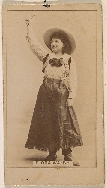 Flora Walsh, from the Actresses series (N245) issued by Kinney Brothers to promote Sweet Caporal Cigarettes