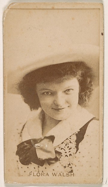 Flora Walsh, from the Actresses series (N245) issued by Kinney Brothers to promote Sweet Caporal Cigarettes