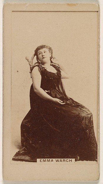Emma Warch, from the Actresses series (N245) issued by Kinney Brothers to promote Sweet Caporal Cigarettes